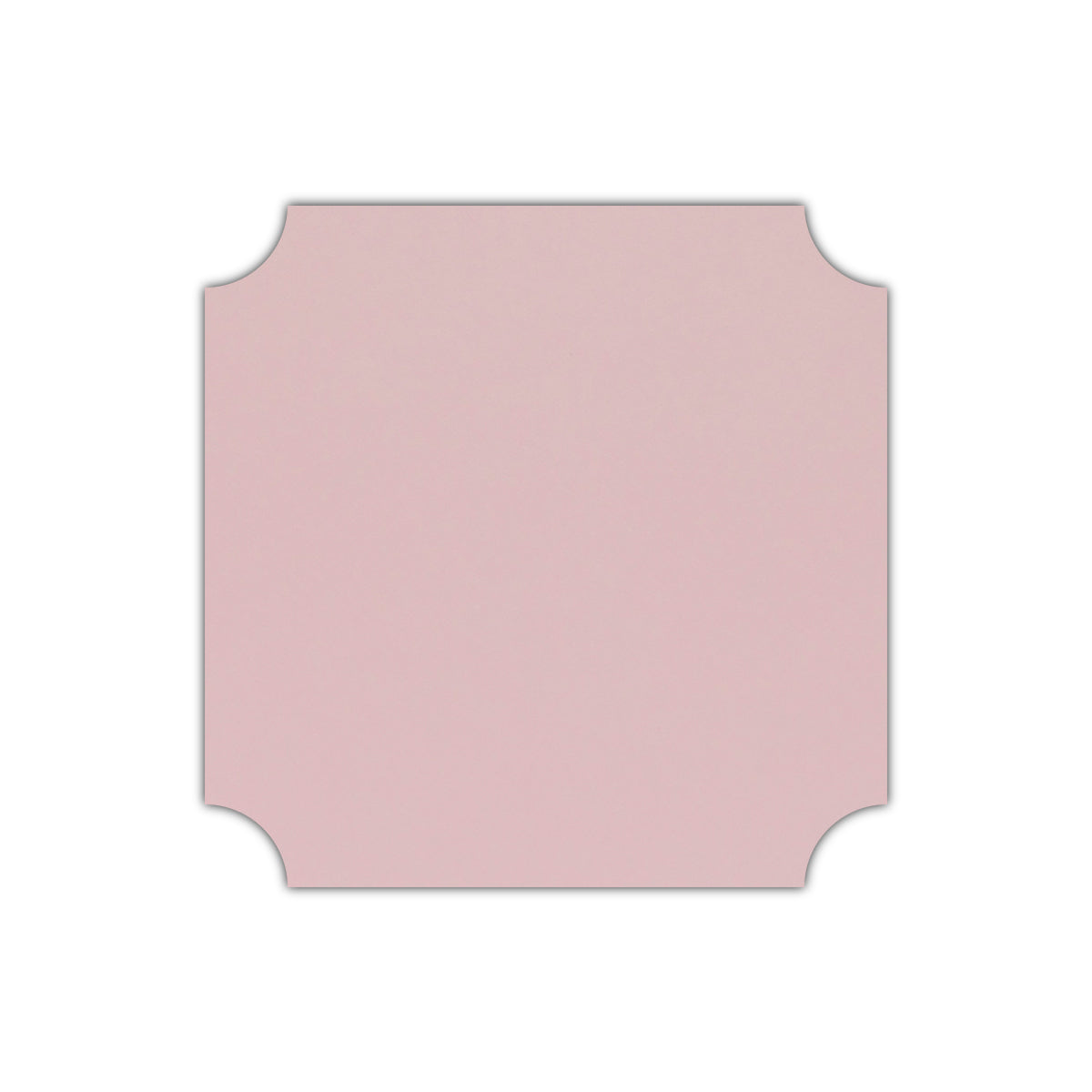 CMYK Print on Shimmer Rose Quartz Cardstock | Shape S3 | 7" x 7"