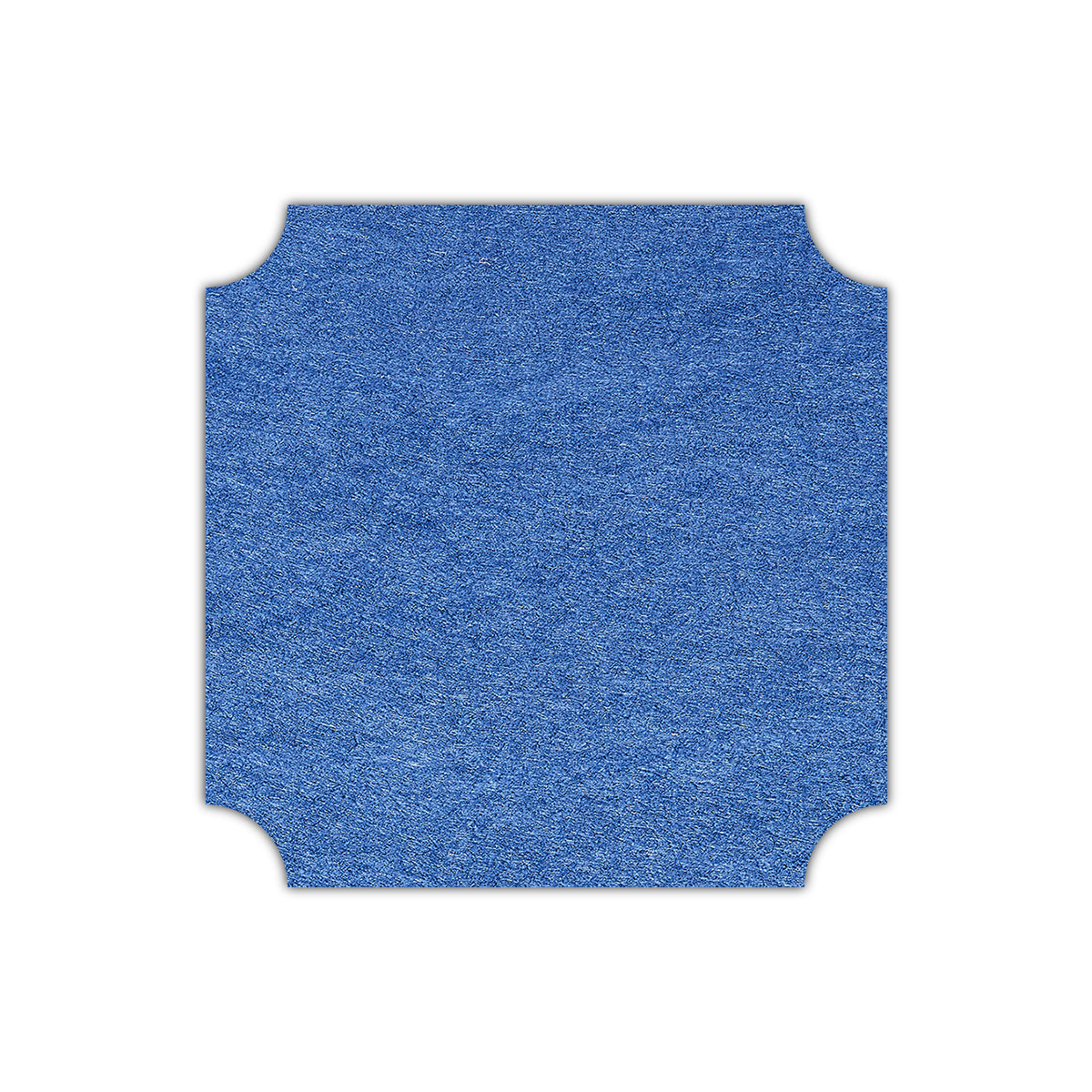 CMYK Print on Shimmer Sapphire Cardstock | Shape S3 | 2" x 2"