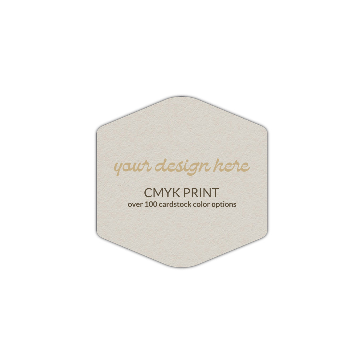 Shape S4 Diecut Card | CMYK Print | 7.5" x 7.5"