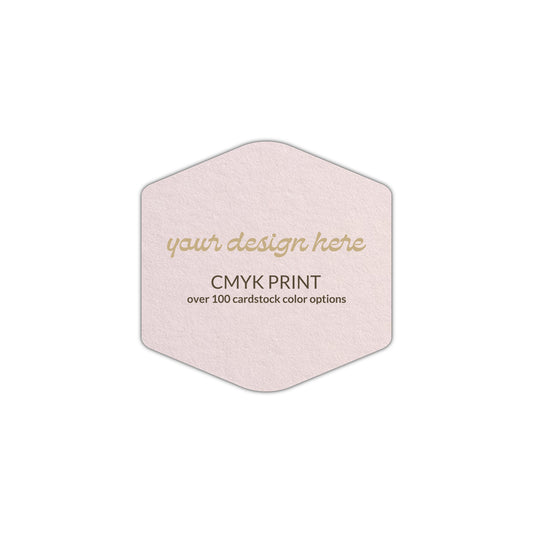 Shape S4 Diecut Card | CMYK Print | 2.25" x 2.25"