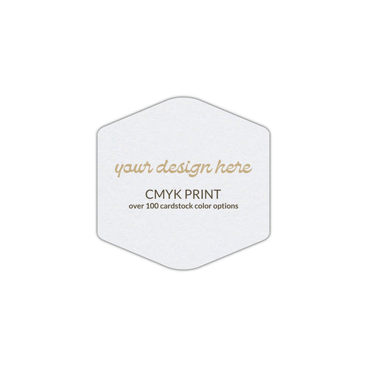 Shape S4 Diecut Card | CMYK Print | 2.75" x 2.75"
