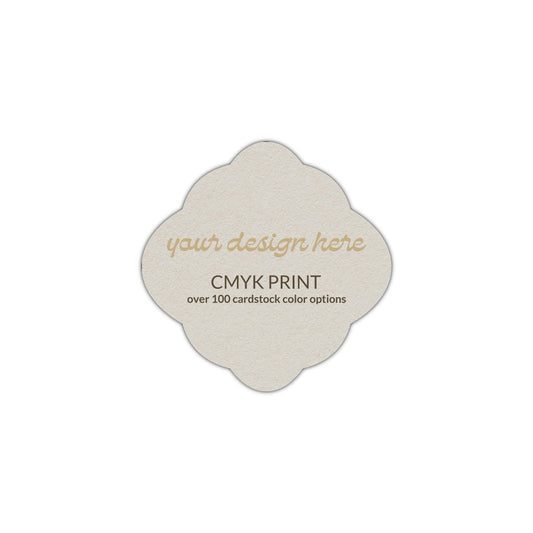 Shape S40 Diecut Card | CMYK Print | 2.5" x 2.5"