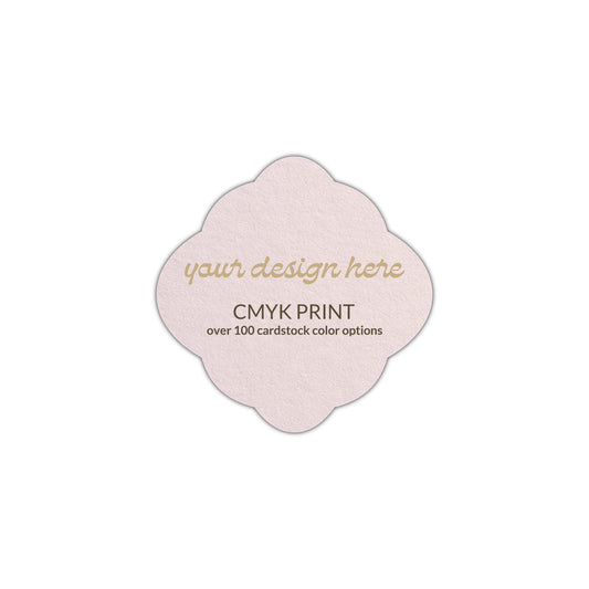 Shape S40 Diecut Card | CMYK Print | 2.25" x 2.25"
