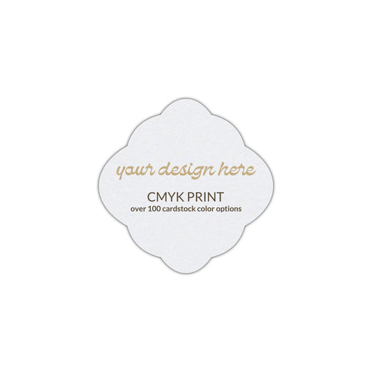 Shape S40 Diecut Card | CMYK Print | 2.75" x 2.75"