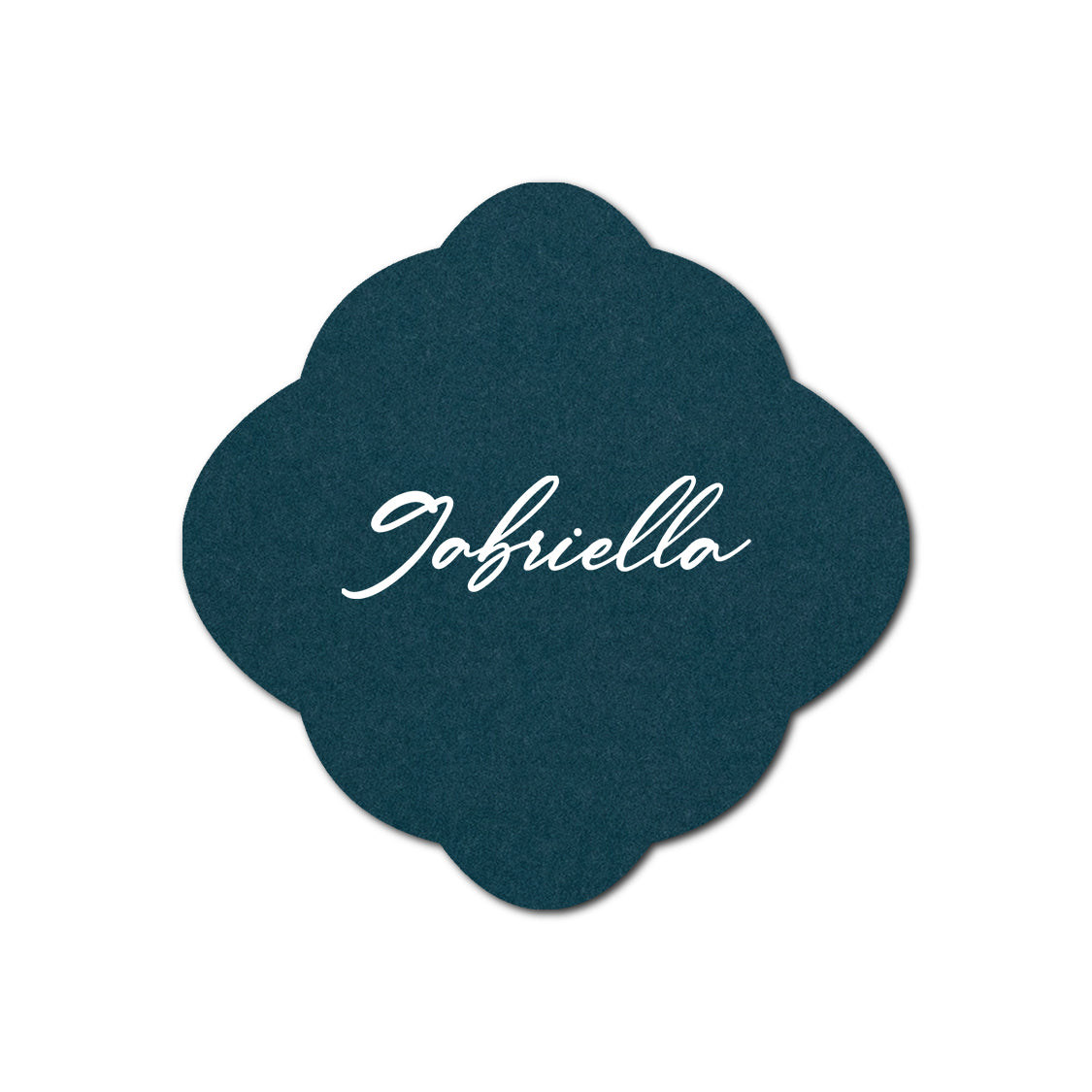 Individually Personalized Wedding Prints on Diecut Cardstock - Shape S40