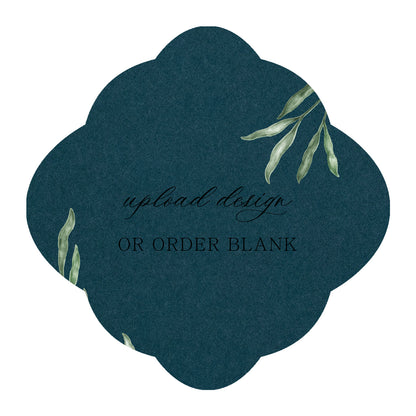 Custom Wedding Prints on Diecut Shaped Cardstock | Shape S40