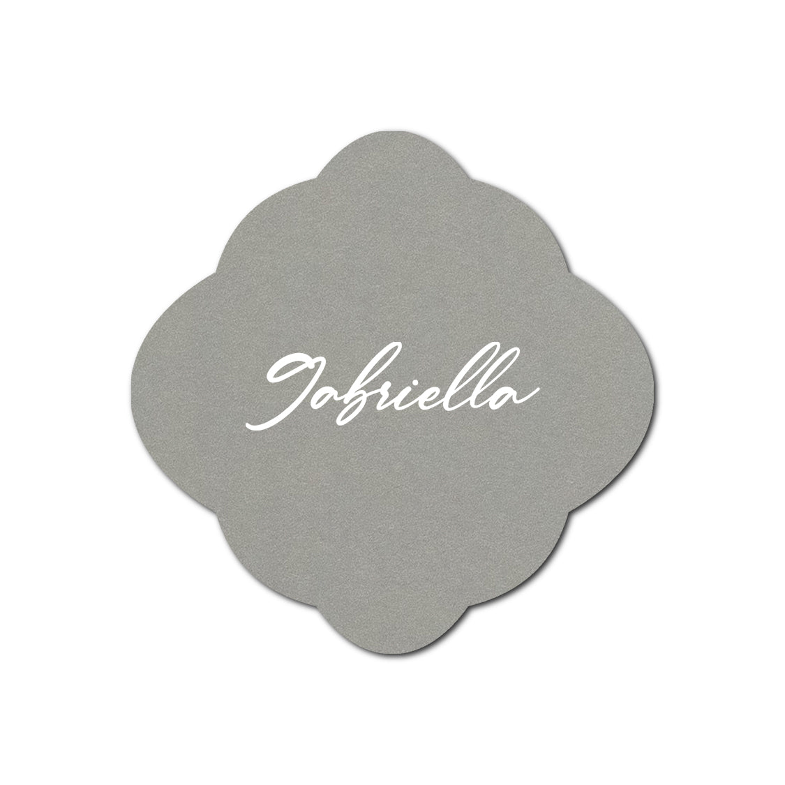 Individually Personalized Wedding Prints on Diecut Cardstock - Shape S40