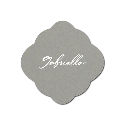 Individually Personalized Wedding Prints on Diecut Cardstock - Shape S40