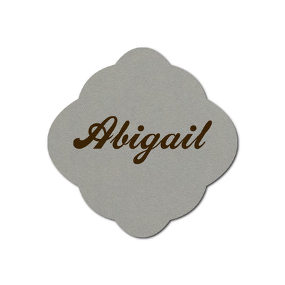 Individually Personalized Wedding Prints on Diecut Cardstock - Shape S40