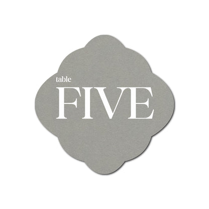 Individually Personalized Wedding Prints on Diecut Cardstock - Shape S40
