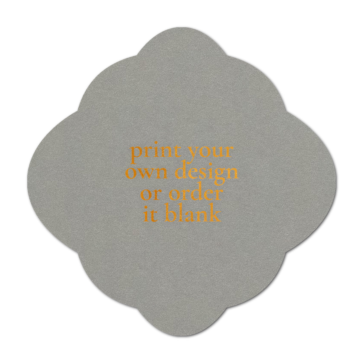 Custom Wedding Prints on Diecut Shaped Cardstock | Shape S40