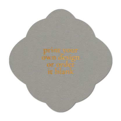 Custom Wedding Prints on Diecut Shaped Cardstock | Shape S40
