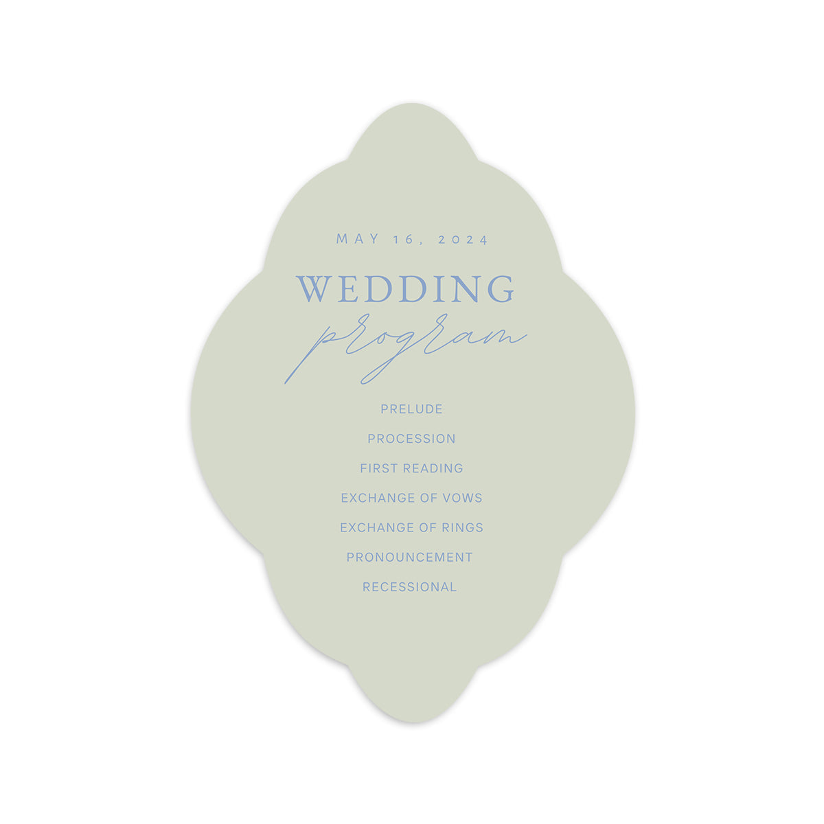Personalized Wedding Cards | Fully Custom Print | Signature Shape S40