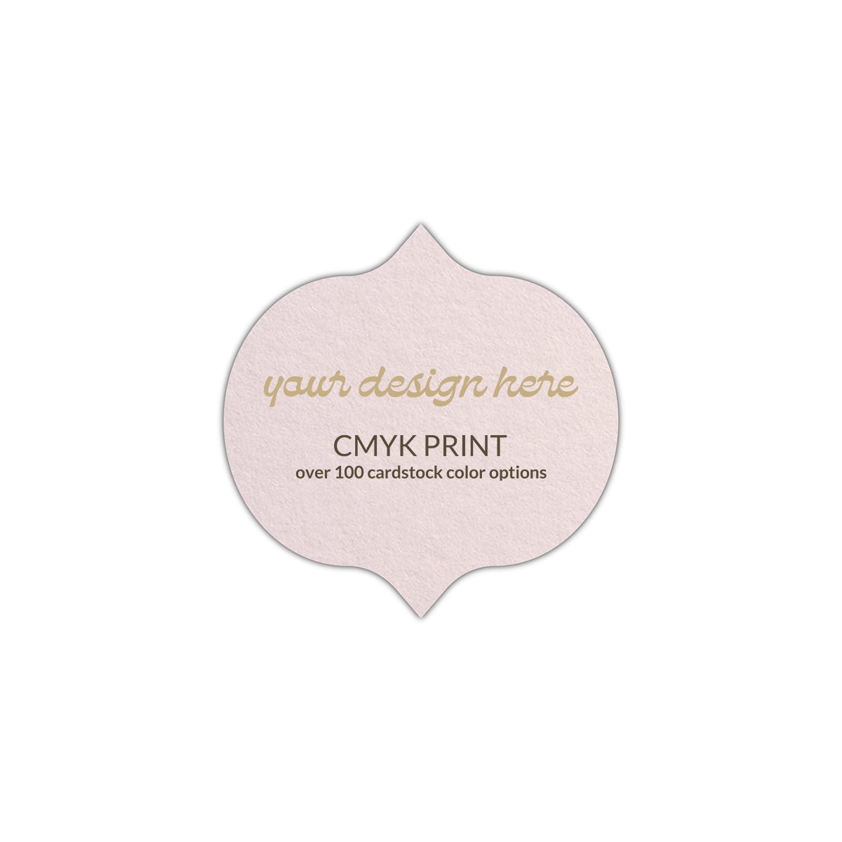 Shape S42 Diecut Card | CMYK Print | 2.25" x 2.25"
