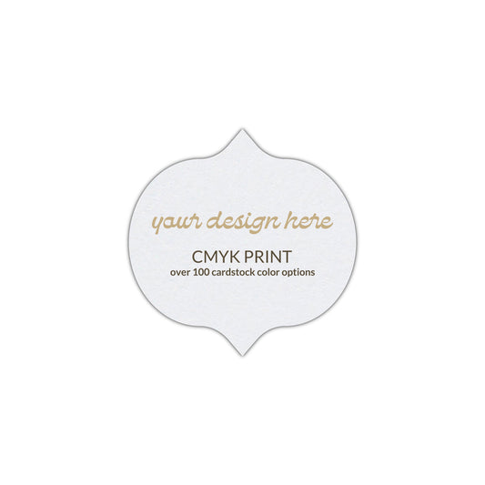 Shape S42 Diecut Card | CMYK Print | 4" x 4"