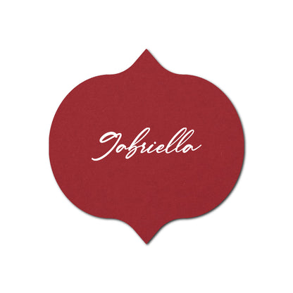 Individually Personalized Wedding Prints on Diecut Cardstock - Shape S42