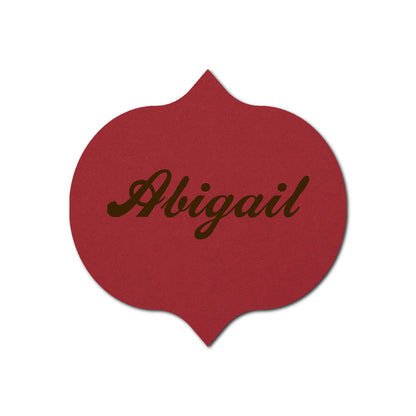 Individually Personalized Wedding Prints on Diecut Cardstock - Shape S42