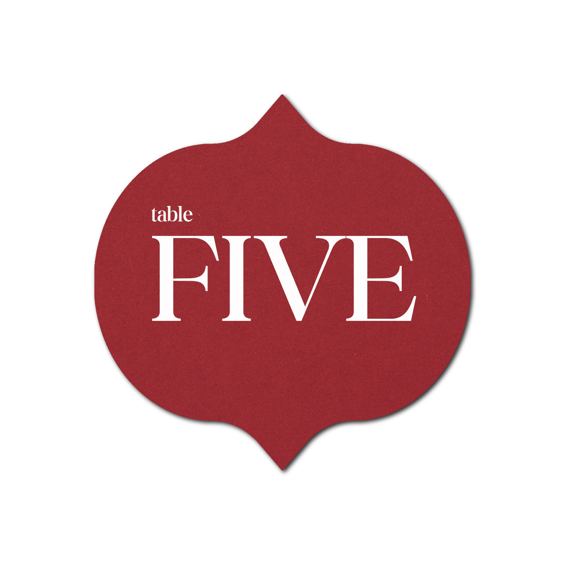 Individually Personalized Wedding Prints on Diecut Cardstock - Shape S42