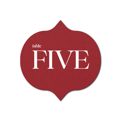 Individually Personalized Wedding Prints on Diecut Cardstock - Shape S42