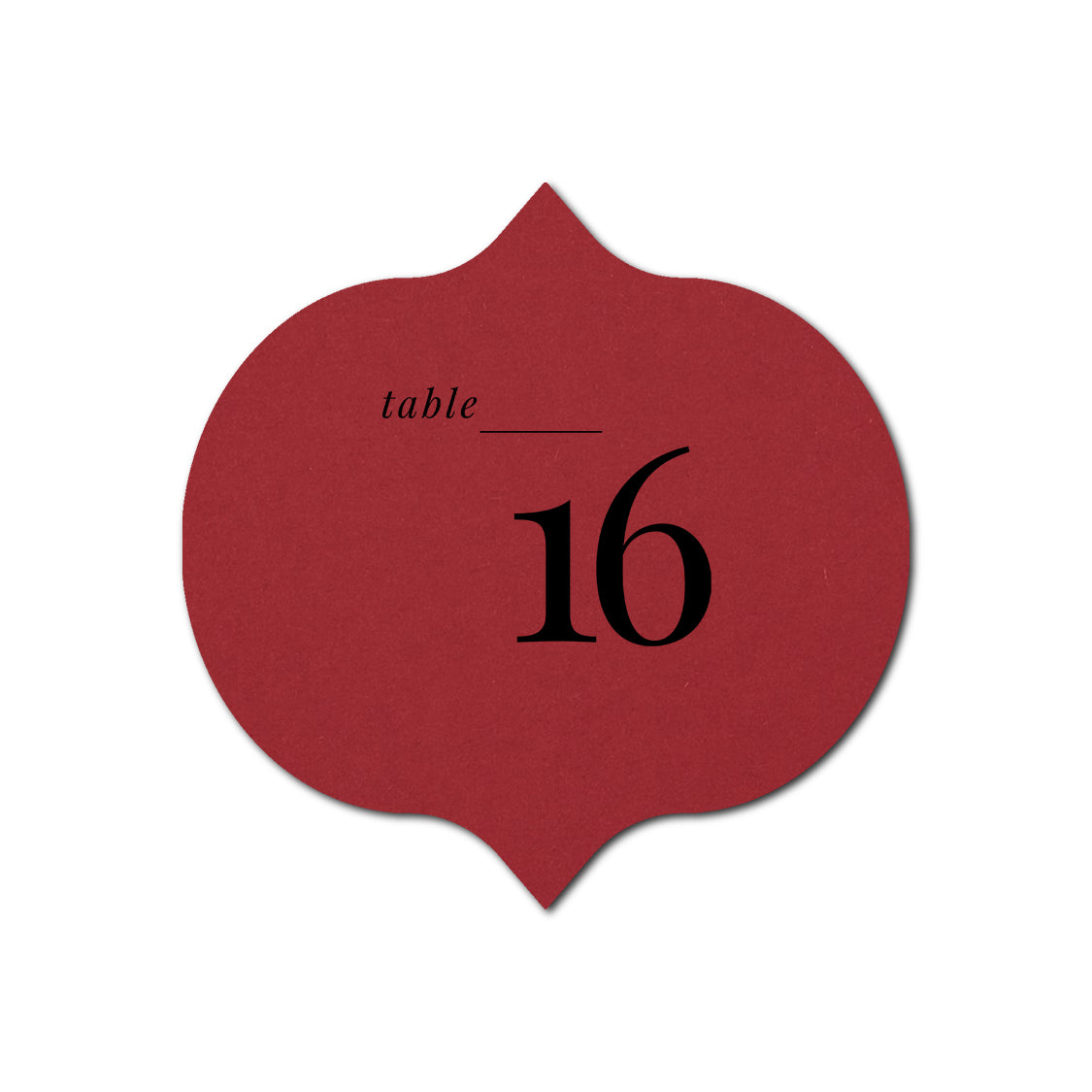 Individually Personalized Wedding Prints on Diecut Cardstock - Shape S42