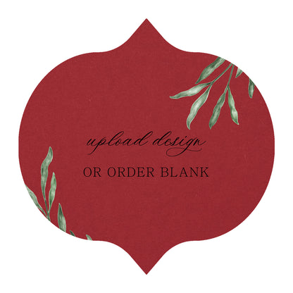 Custom Wedding Prints on Diecut Shaped Cardstock | Shape S42