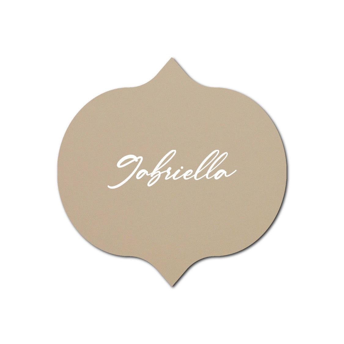Individually Personalized Wedding Prints on Diecut Cardstock - Shape S42