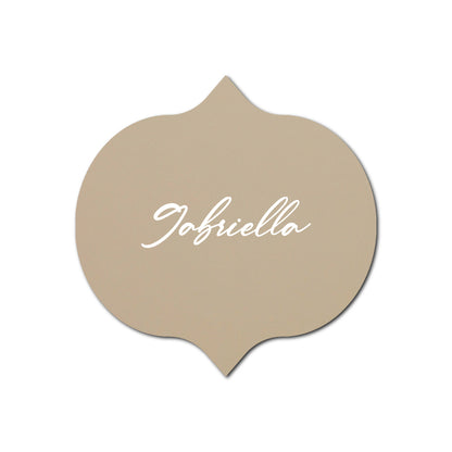 Individually Personalized Wedding Prints on Diecut Cardstock - Shape S42