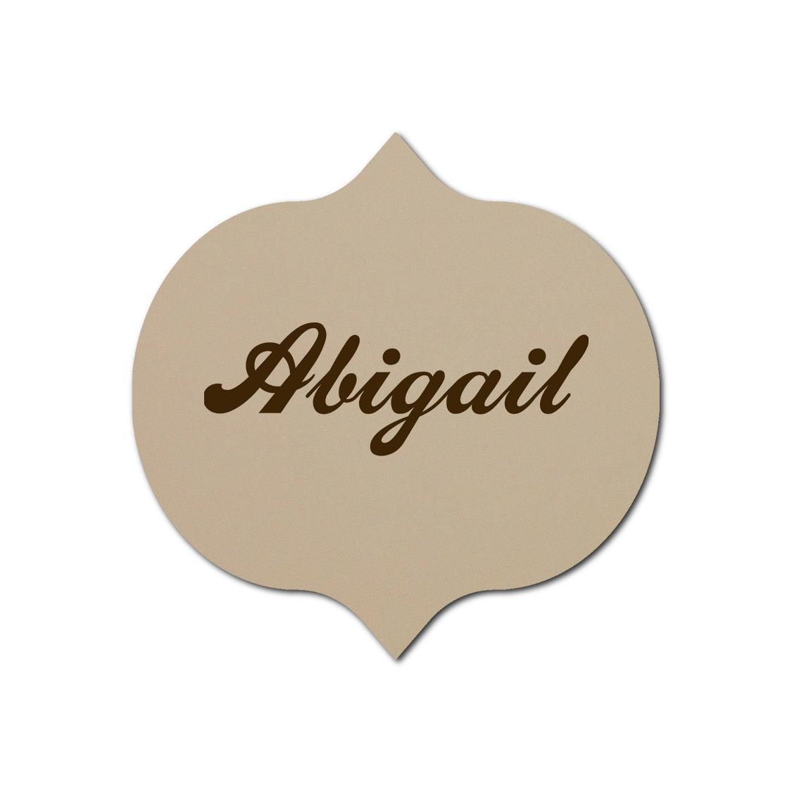 Individually Personalized Wedding Prints on Diecut Cardstock - Shape S42