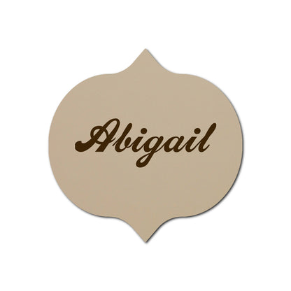 Individually Personalized Wedding Prints on Diecut Cardstock - Shape S42