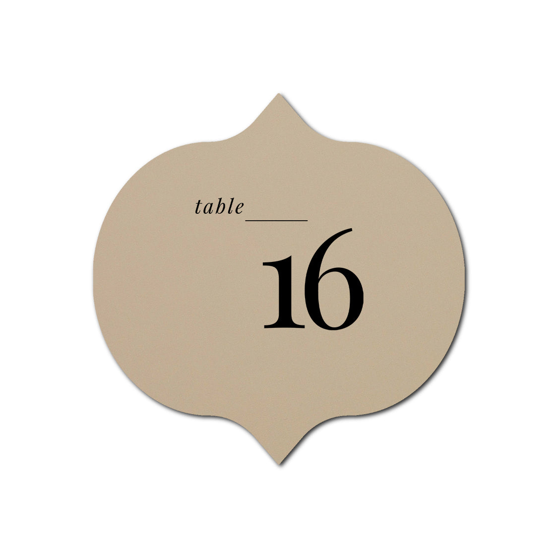 Individually Personalized Wedding Prints on Diecut Cardstock - Shape S42