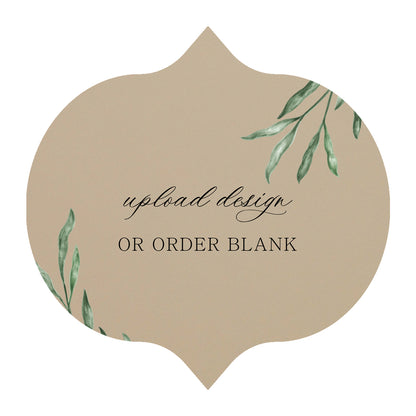 Custom Wedding Prints on Diecut Shaped Cardstock | Shape S42