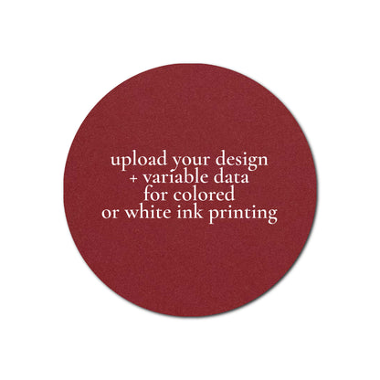 Individually Personalized Wedding Prints on Diecut Cardstock - Shape S46