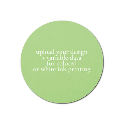 Individually Personalized Wedding Prints on Diecut Cardstock - Shape S46