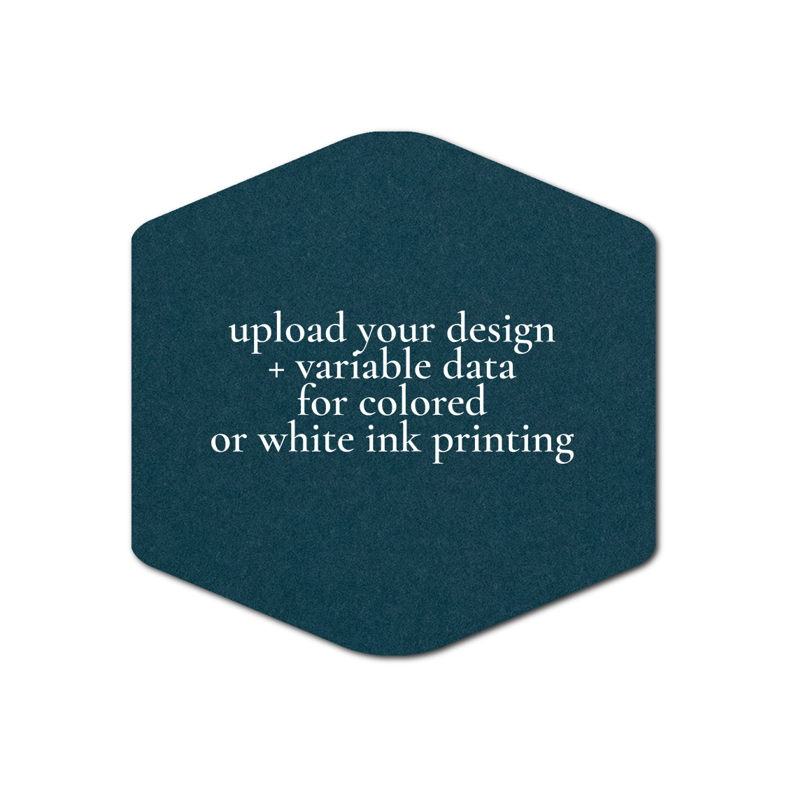 Individually Personalized Wedding Prints on Diecut Cardstock - Shape S4