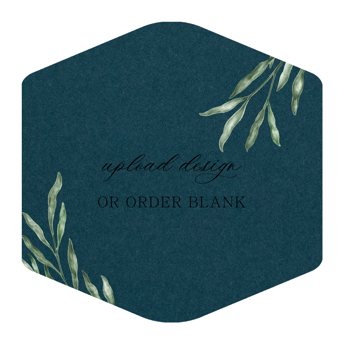 Custom Wedding Prints on Diecut Shaped Cardstock | Shape S4