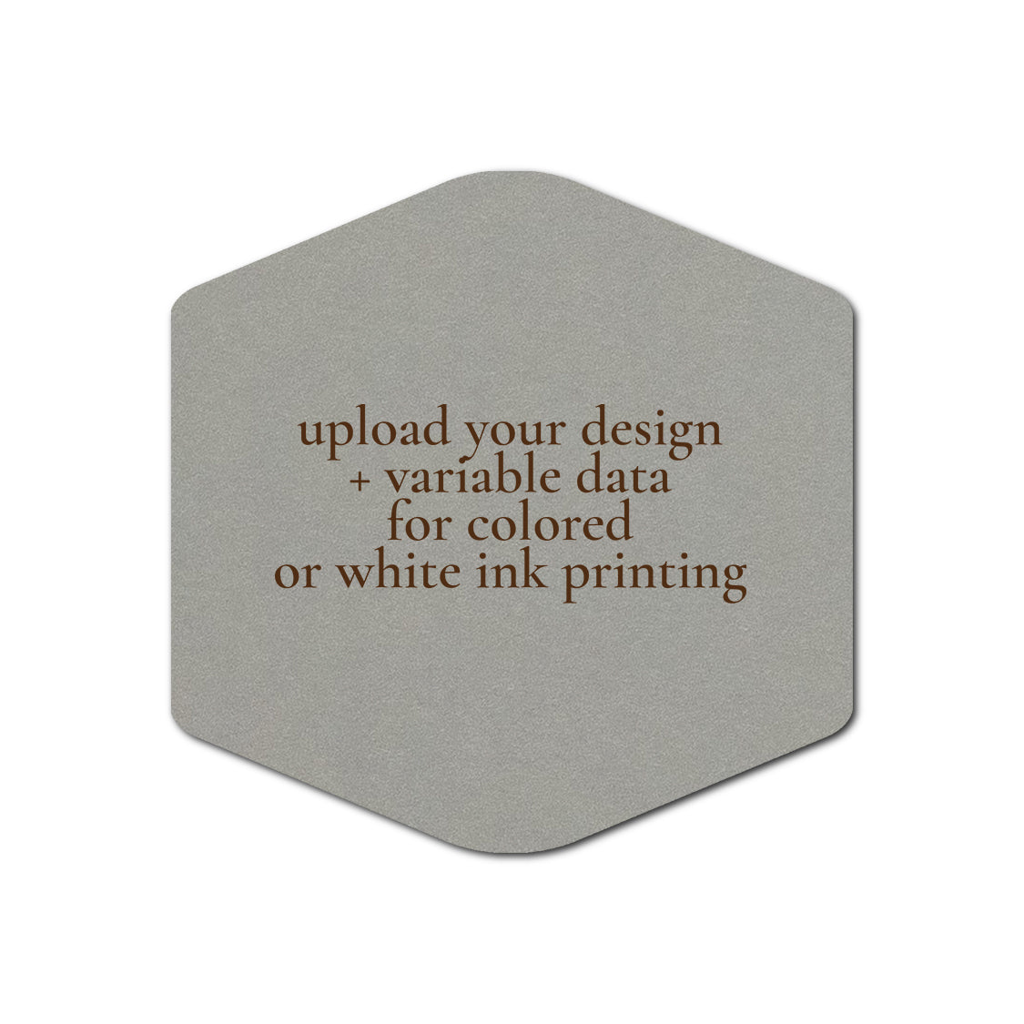 Individually Personalized Wedding Prints on Diecut Cardstock - Shape S4
