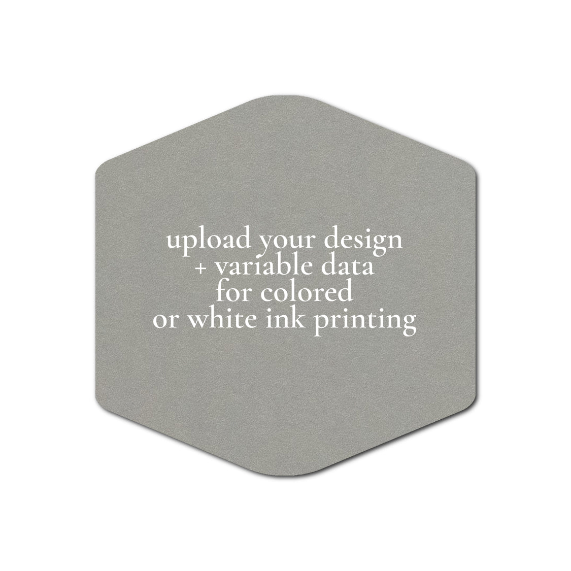 Individually Personalized Wedding Prints on Diecut Cardstock - Shape S4