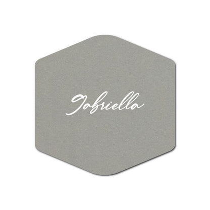 Individually Personalized Wedding Prints on Diecut Cardstock - Shape S4