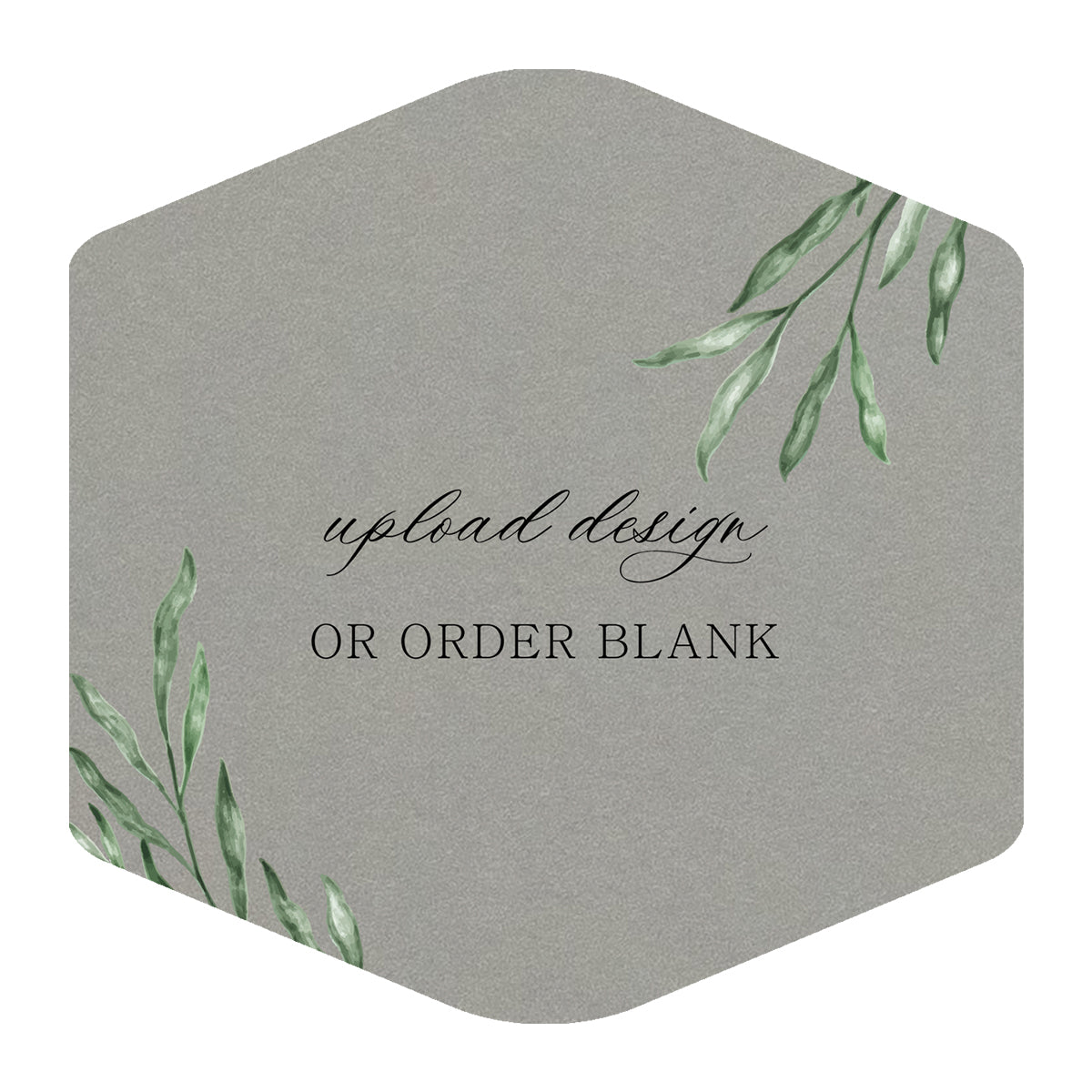 Custom Wedding Prints on Diecut Shaped Cardstock | Shape S4