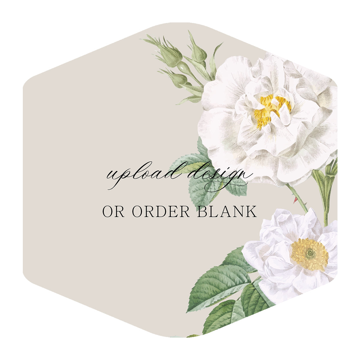Custom Wedding Prints on Diecut Shaped Cardstock | Shape S4