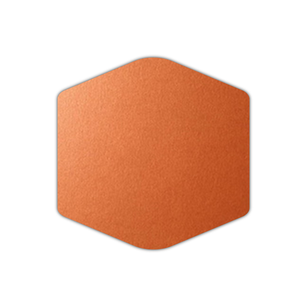CMYK Print on Shimmer Flame Cardstock | Shape S4 | 3" x 3"