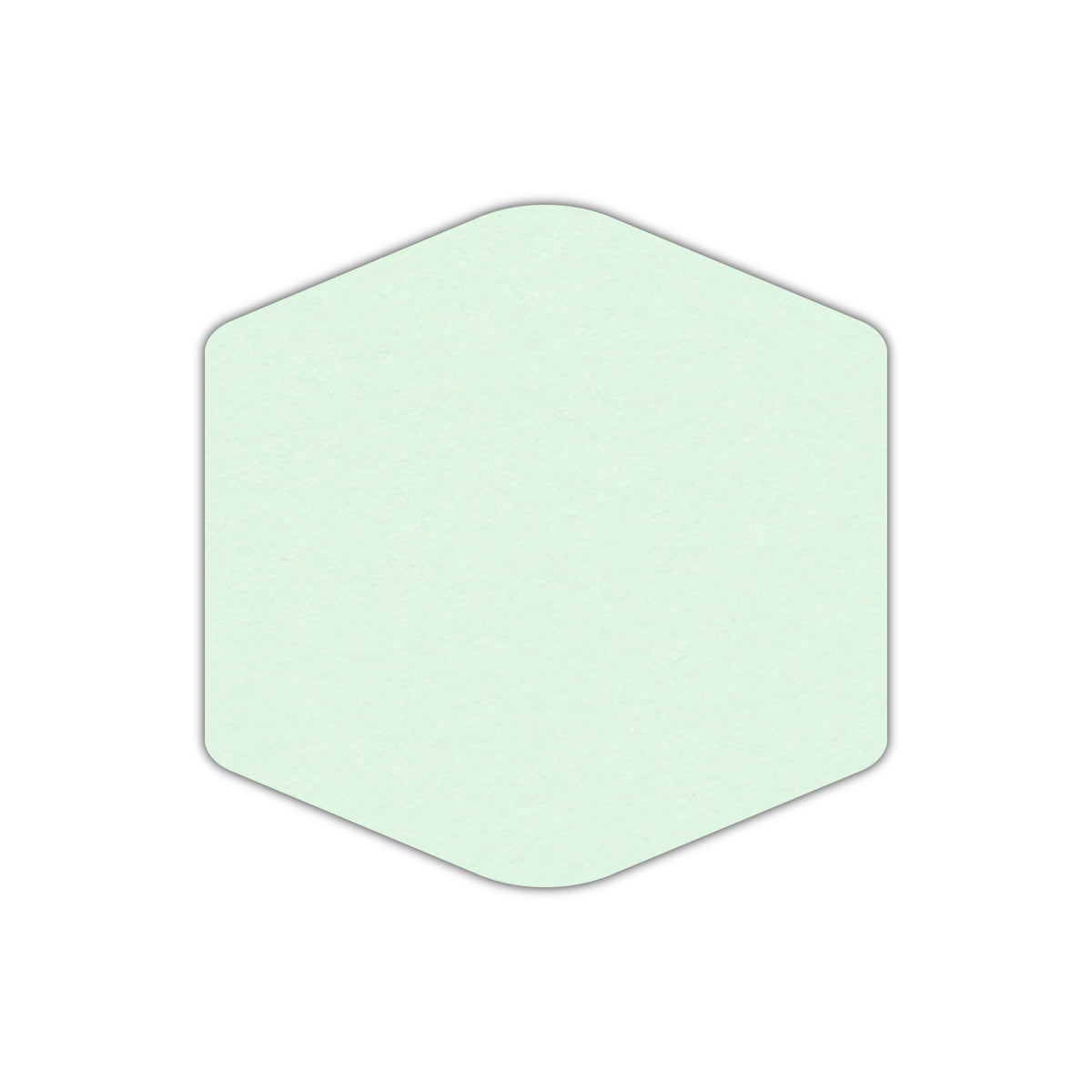 CMYK Print on Pastel Green Cardstock | Shape S4 | 2.5" x 2.5"
