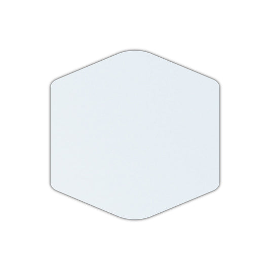 CMYK Print on Shimmer Ice Silver Cardstock | Shape S4 | 5" x 5"
