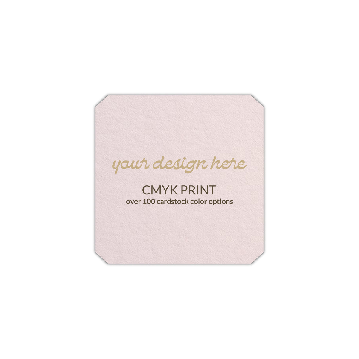 Shape S53 Diecut Card | CMYK Print | 6" x 6"