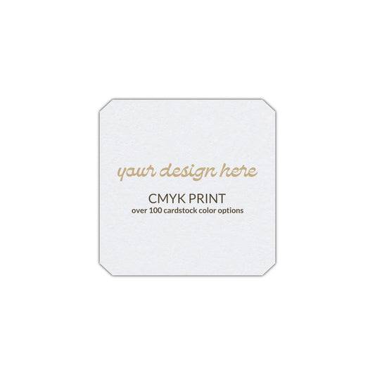 Shape S53 Diecut Card | CMYK Print | 2.75" x 2.75"