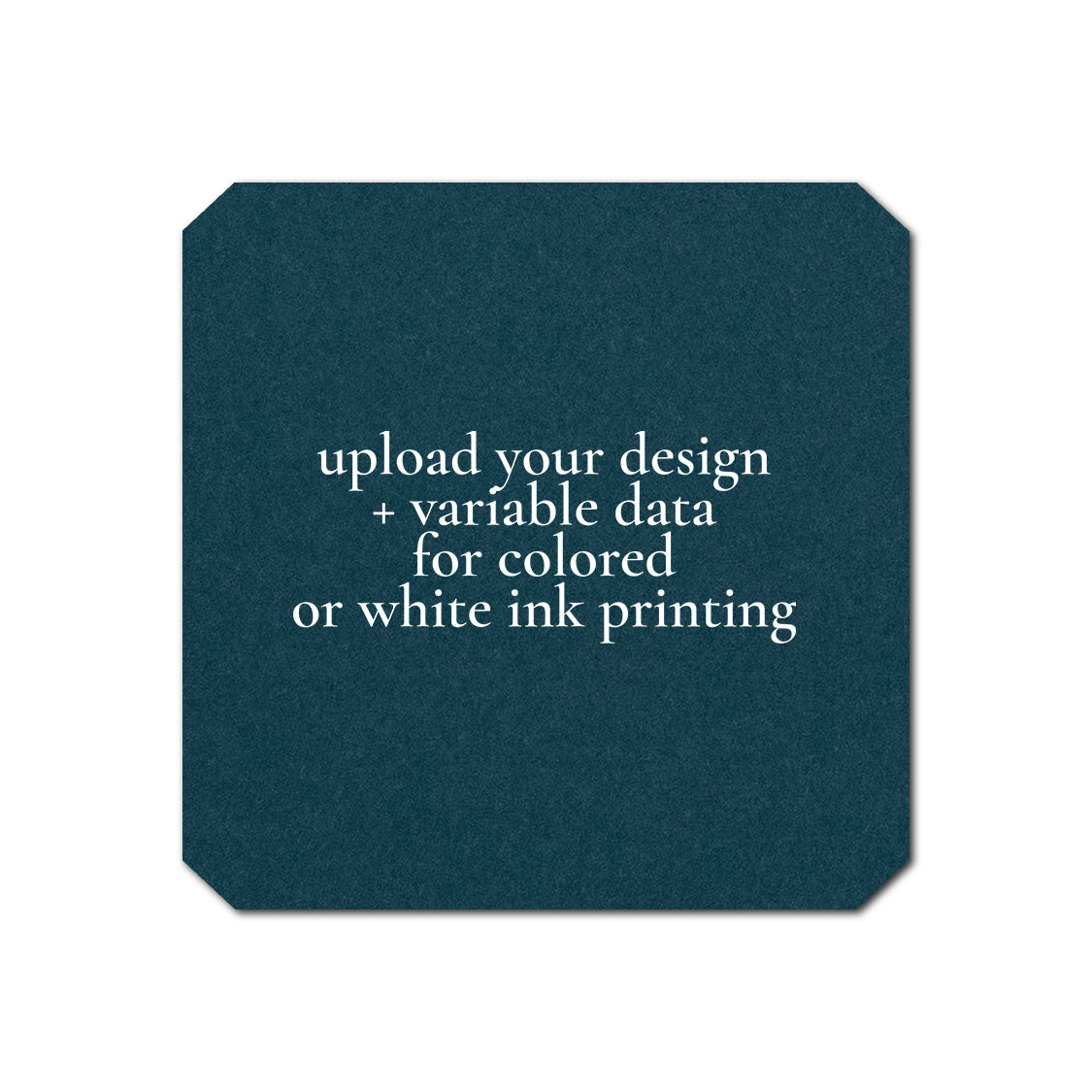 Individually Personalized Wedding Prints on Diecut Cardstock - Shape S53