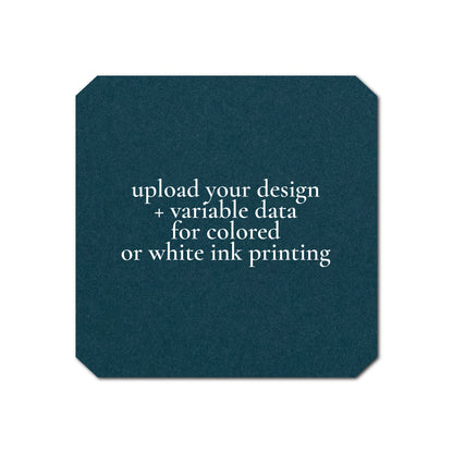 Individually Personalized Wedding Prints on Diecut Cardstock - Shape S53