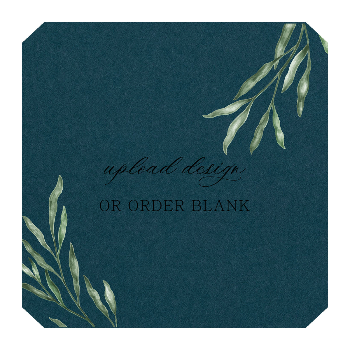 Custom Wedding Prints on Diecut Shaped Cardstock | Shape S53