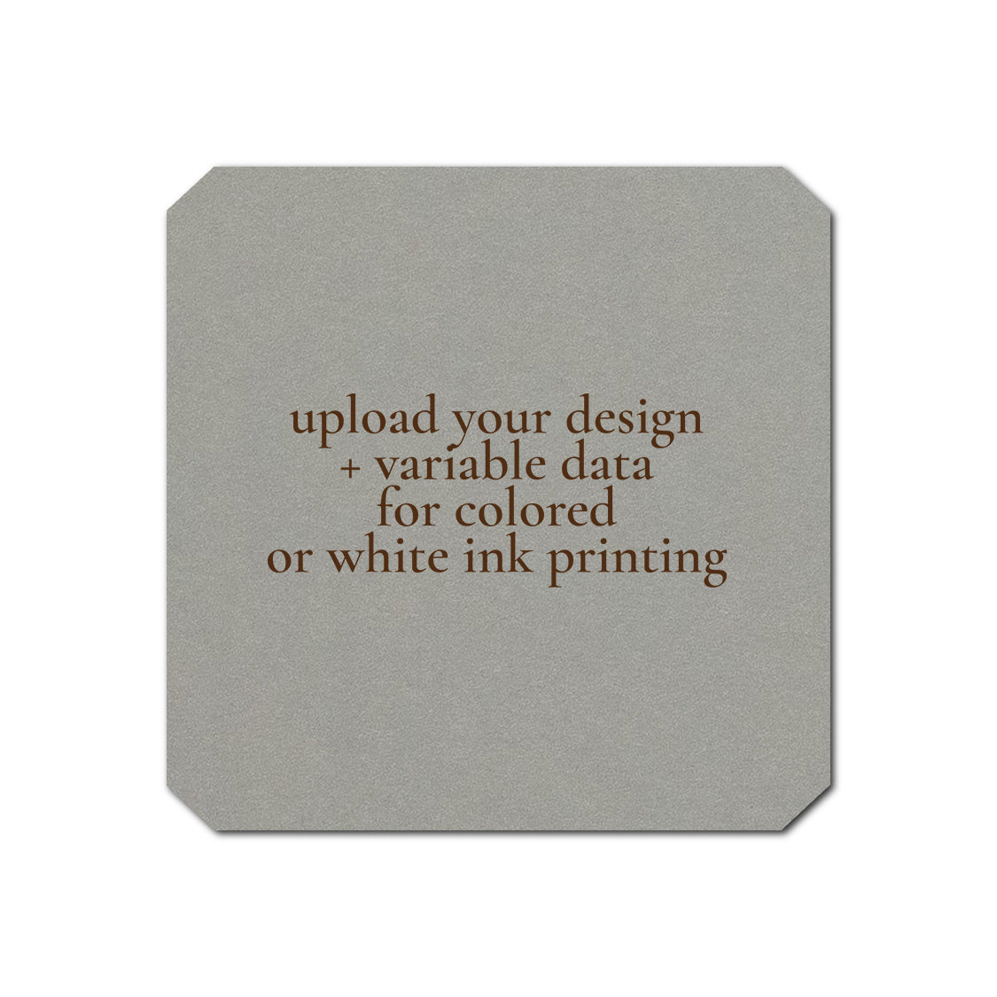 Individually Personalized Wedding Prints on Diecut Cardstock - Shape S53