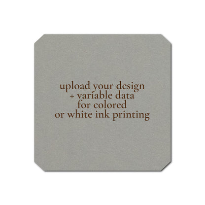 Individually Personalized Wedding Prints on Diecut Cardstock - Shape S53